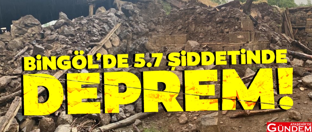 BİNGÖL'DE KORKUTAN DEPREM ATAŞEHİR'DE GÜNDEM BİNGÖL DEPREM